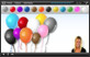 Gratuliere! Du hast alle Luftballons im ‘Farben’-Spiel richtig eingefärbt.